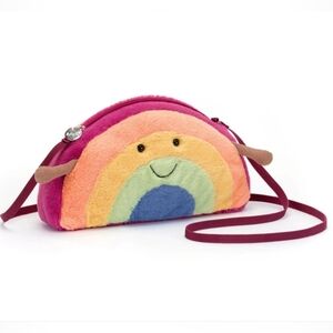 Jellycat Amuseables Rainbow 🌈 Bag 6.25''H x 11.6''W x 2.5''D BNWT Authentic